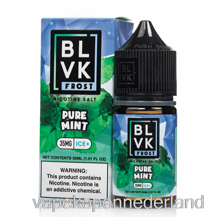 Vape Nederland Pure Munt - Blivk Vorstzouten - 30ml 35mg